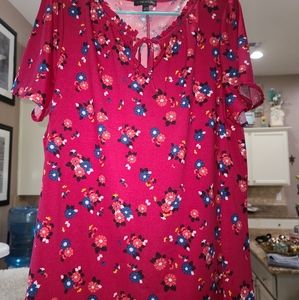 Lane Bryant floral blouse